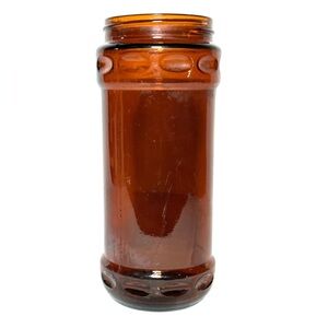 Vintage Amber glass jar from the Garden-Craft or Carnation‎ Coffee-Mate